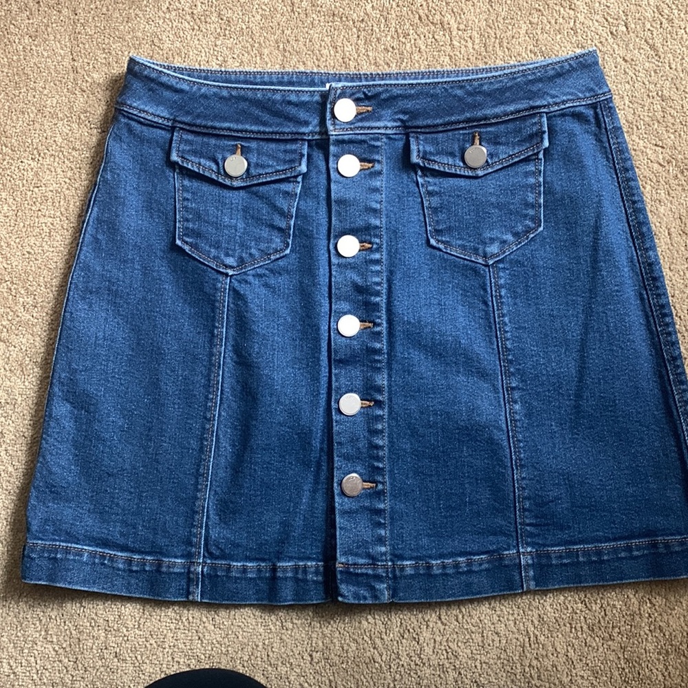 Loft Denim Skirt - Picture 3 of 10